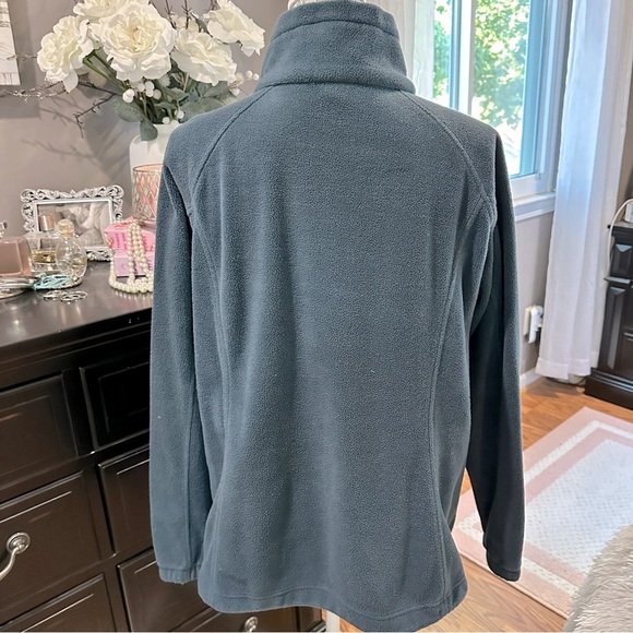 Columbia Full Zip Fleece Jacket Dark Blue-Green Size XL - Picture 9 of 12
